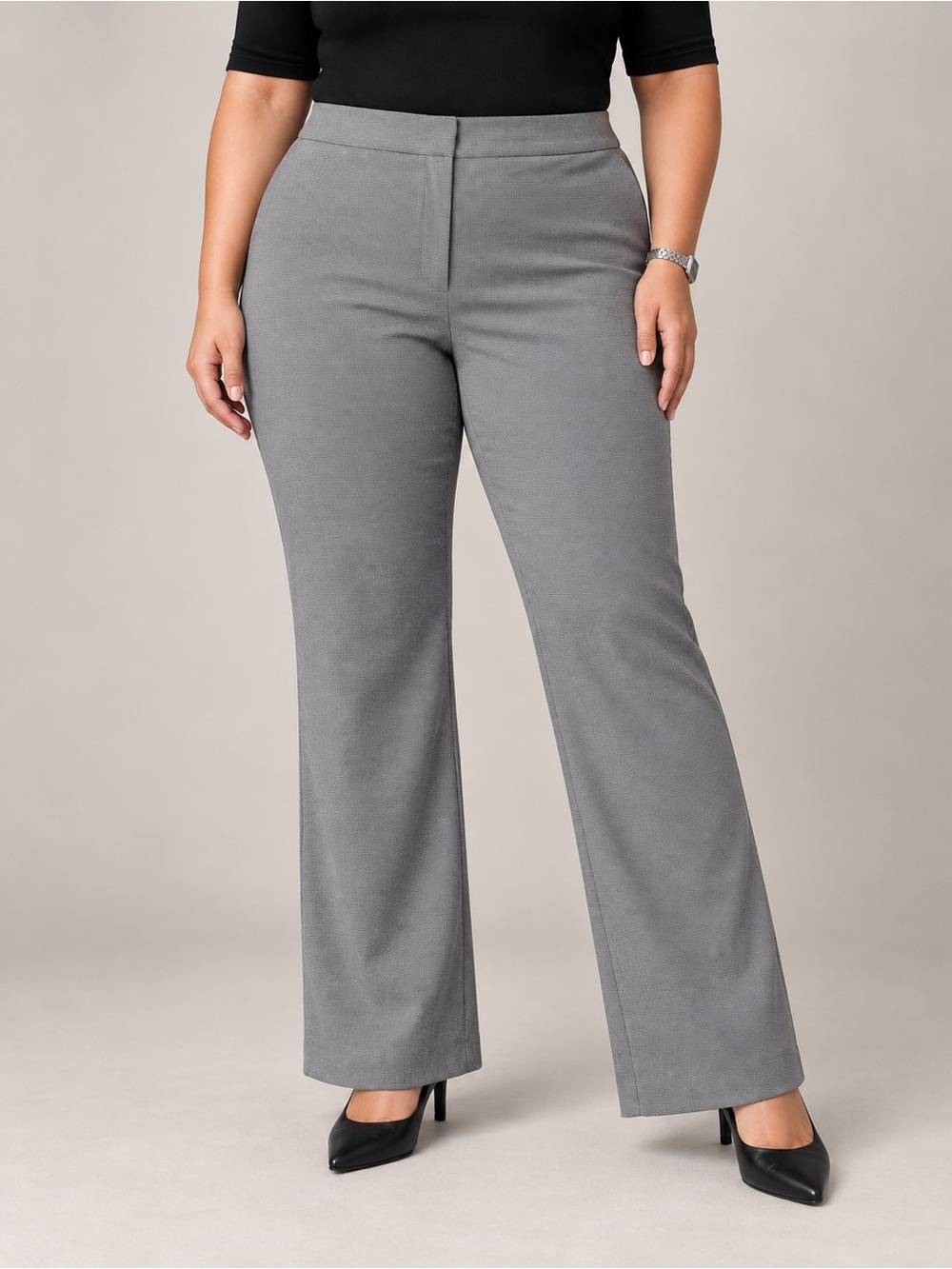 NWT Dana Buchman High Rise Bootcut Dress Pants Tummy Control Stretch Size 16